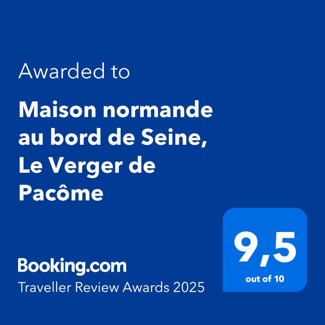 Maison normande au bord de Seine, Le Verger de Pacôme Anneville-Ambourville Exterior foto